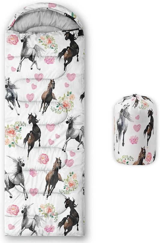 Kids Sleeping Bag for Boys Girls,3D Basketball Print-Lightweight Warm Portable Outdoor Indoor-Waterproof Cold Weather Resistant Sleeping Bag for Camping Hiking