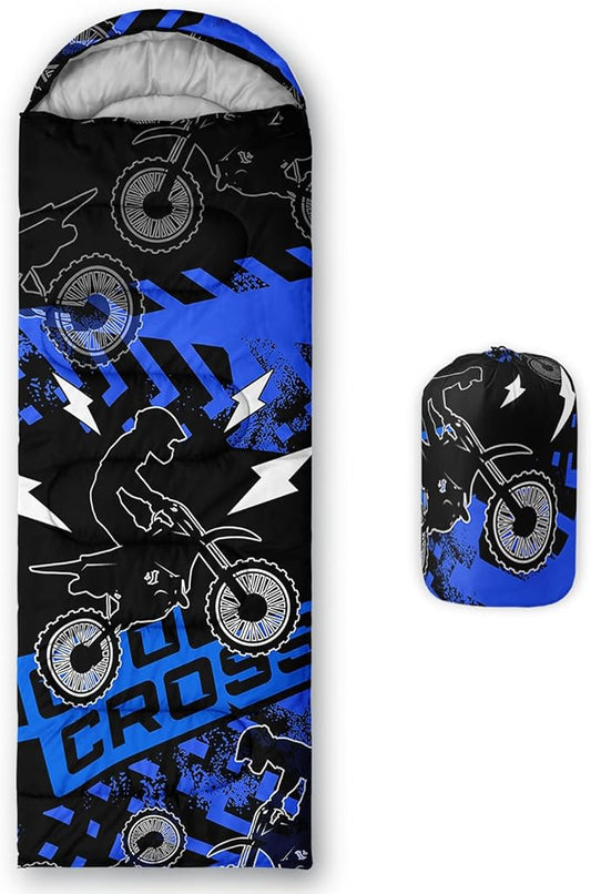 QOOMO Camping Sleeping Bags,3 Season Warm & Cool Weather,Lightweight,Waterproof Sleeping Bags for Adults & Kids,Traveling,and Outdoors,Camping Gear Equipment