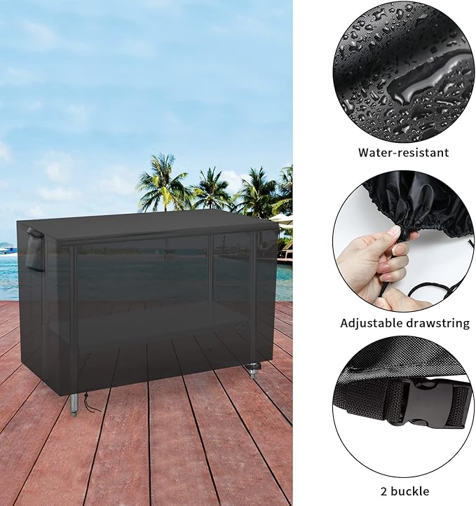 Outdoor Prep Table Cover 30 Inch,Waterproof Patio Stainless Steel Metal BBQ Table Cover All Season Protection for Outdoor Table - 30 x 24 x 35 Inch