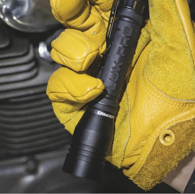 LUXPRO LP290V3 LED Flashlight - Bright 300 Lumens with 3 Light Modes - Aircraft-Grade Aluminum with IPX4 Waterproof Protection & Patented TackGrip - Camping, Outdoor, Home - Batteries Included 4 Pack