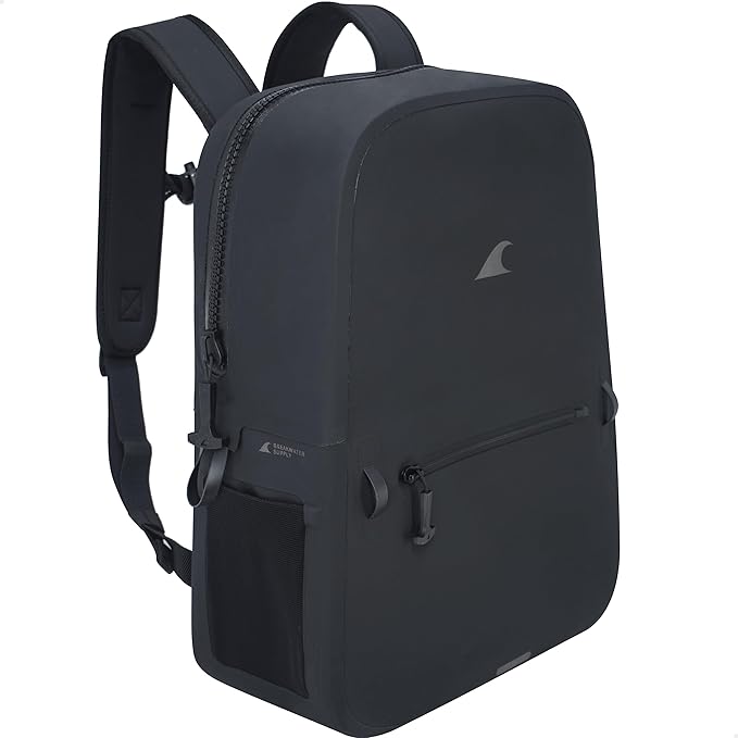 Breakwater Supply™ Waterproof IP68 Submersible Backpack with Airtight Zippers | Laptop Travel Outdoors | Fogland 25L 20L 15L