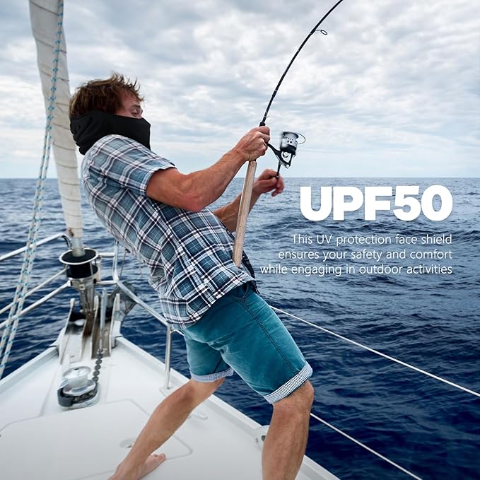 Fuinloth Balaclava Ski Mask, Motorcycle UV Protector Scarf, Summer Cooling Neck Gaiter for Men/Women