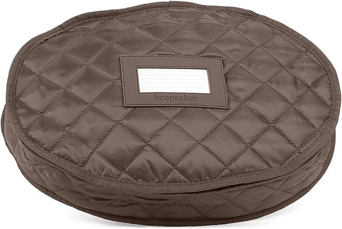 Covermates Keepsakes - Serveware Storage - Padded Protection - ID Window - Stain Resistant - Machine Washable - China Storage, Bronze