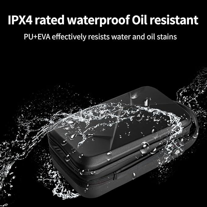 TELESIN Large Carry Case Carrying Travel Bag for GoPro Max Hero 13 12 11 10 9 8 7 6 5 DJI Action 3 4 5 Osmo Pocket 3 Insta360 X3 X4 X5 Go3 Ace Pro AKASO Battery Charger Strap Mount Accessories