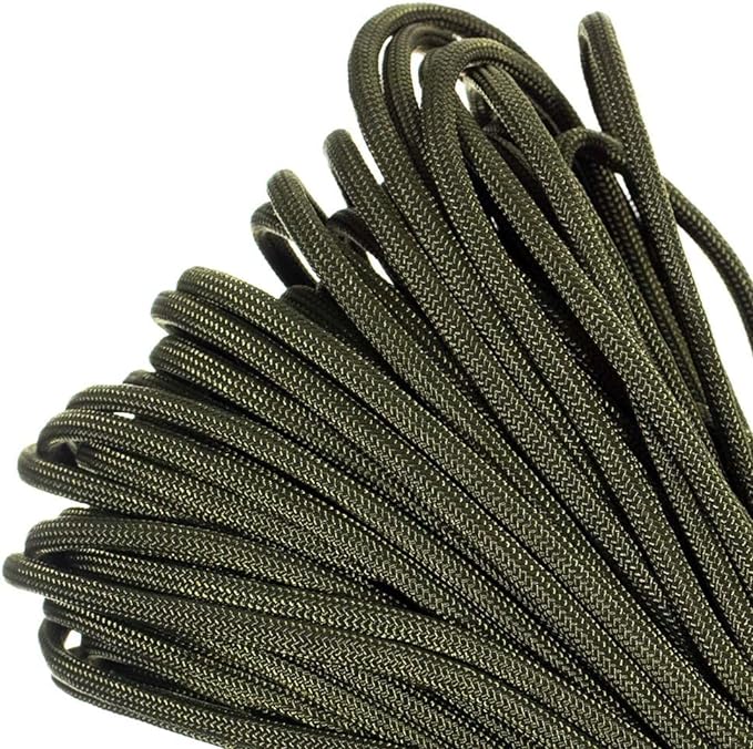 Paracord Planet Genuine Type III 550lb Paracord – Nylon Cord in Solid, Multi, and Reflective Colors – 25+ Colors and Length Options of 10', 25', 50', and 100'