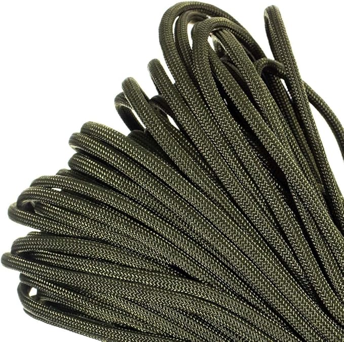 Paracord Planet Genuine Type III 550lb Paracord – Nylon Cord in Solid, Multi, and Reflective Colors – 25+ Colors and Length Options of 10', 25', 50', and 100'