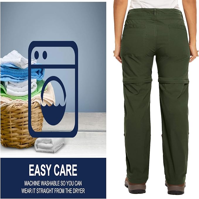 Women's Hiking Pants Convertible Zip Off Lightweight Quick Dry Outdoor Travel Camping Safari fising Pants