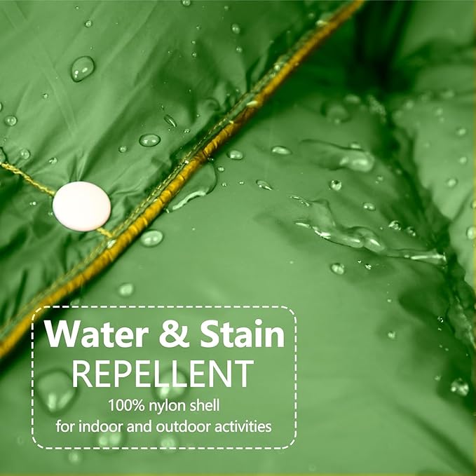 zzlamb Puffy Down Camping Blanket Water-Repellent, Down Throw Travel Blanket Portable for Outdoor, Light Warm Quilt for Couch Plane Car Theater Stadium Picnic RV Backpacking Hammock