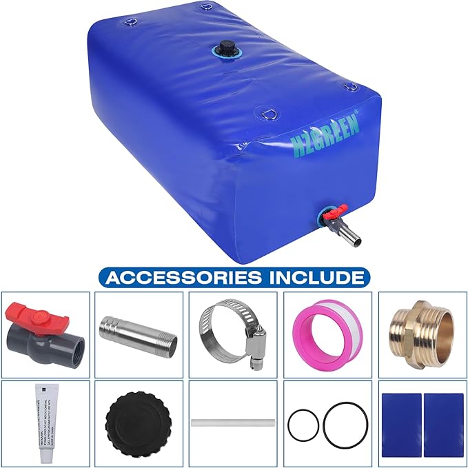 Water Bladder 400L/100G Water Tank Storage Container Foldable Portable Large Capacity Soft Bag Suitable for Outdoor Easy to Carry Out