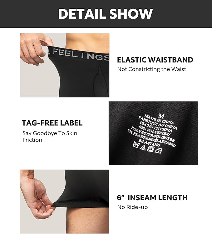 Natural Feelings Mens Underwear Coolzone Boxer Briefs for Men Pack Stretch Performance Quick Dry Sports Underwear