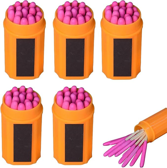 Waterproof Matches Survival Set, 20 Pieces/Barrel Outdoor Stormproof Match Kit with Case,Camping Emergencys Fire Starters