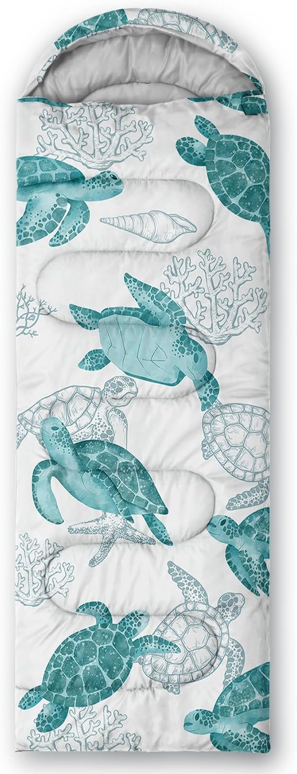 QOOMO Camping Sleeping Bags,3 Season Warm & Cool Weather,Lightweight,Waterproof Sleeping Bags for Adults & Kids,Traveling,and Outdoors,Camping Gear Equipment