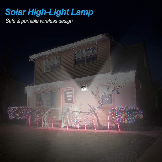 Upgrade with Magnet 3Pack Solar Motion Sensor Lights, Ultra Bright Outdoor Lights, 270 ° Wide Angle Waterproof Safety Lights, sunblast Atomic Beam, Suitable for Courtyards, Garages, Decks