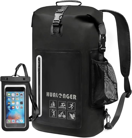 Dry Bag Backpack 20L/30L/40L- Roll Top Closure Bag - Heavy Duty Dry Bags Waterproof - Lightweight Durable Floating Dry Bag with IPX8 Waterproof Phone Case
