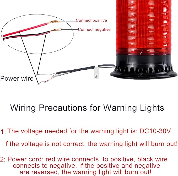 LED Strobe Siren Light Industrial Beacon Warning Light with 9 Tone, 4 Flash Modes 120dB Loud Horn Car Alarm Siren IP65 Waterproof for Vehicles, Truck, Forklift, Workshop Emergency DC10V-30V