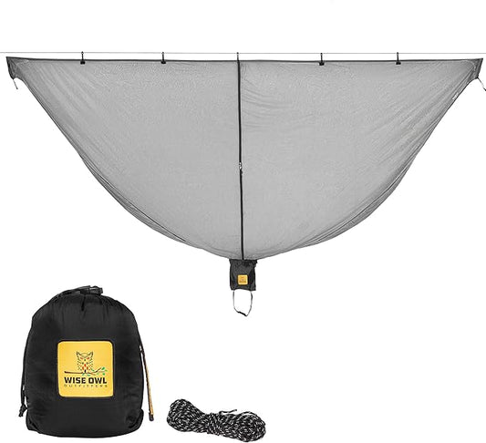 Wise Owl Outfitters Hammock Bug Net – Mosquito Net for Hammock, Lightweight Bug Netting for Camping, Hiking, Backpacking, Forest & Outdoor Use