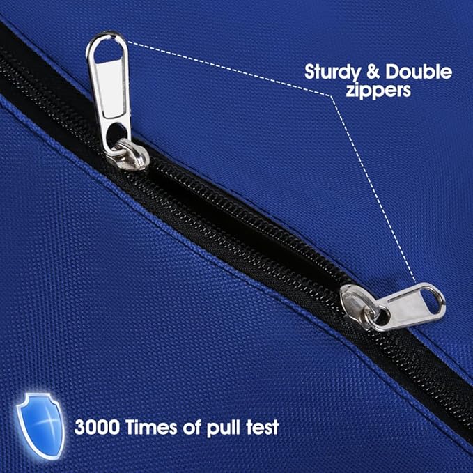 Duffle Bag for Travel, 24Gallons Bag Foldable Travel Duffel Bag Tote Carry on Luggage Duffle Overnight for Women and Men, Large Collapsible Waterproof Suitcase with Zippers and Handles, Blue