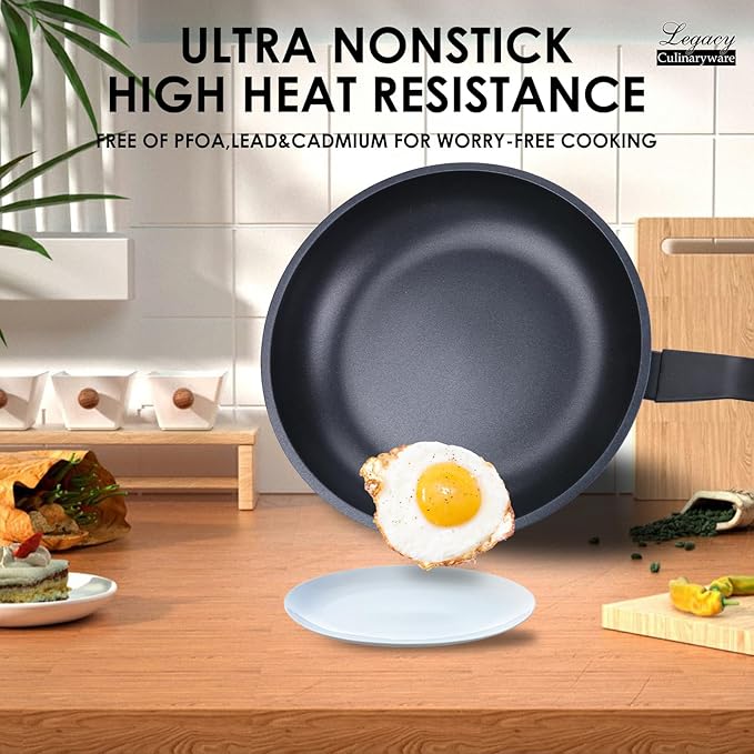 Nonstick Frying Pan Skillet,8 Inch Frying Pan Skillet,Egg pans,Omelette Pan,PFOA Free,Kitchen Pots Induction Pot