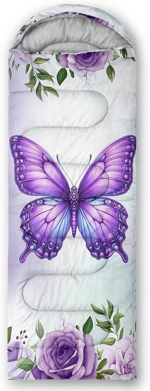 HOSIMA Dear Hunting Pattern Cold Weather Sleeping Bags for Adults,Black Light Weight Sleeping Bags for Kids Adults,WaterProof Sleeping Bags for Outdoors Hiking.