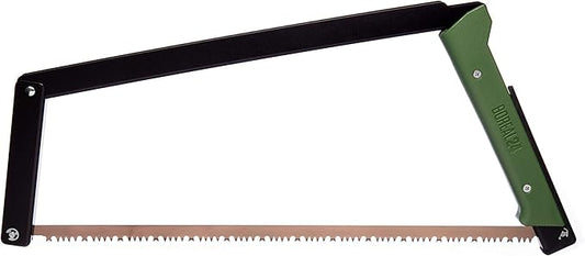 AGAWA - BOREAL24 -> 24 Inch Folding Bow Saw (Black Frame - Green Handle - All Purpose Blade)