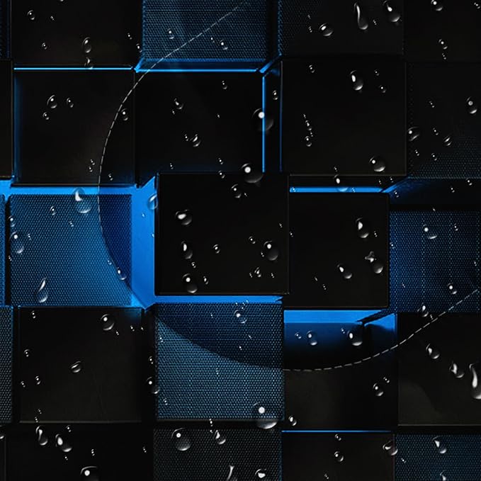 Axolotl Gamepad Sleeping Bag,3 Season Warm and Cool Weather Game Console Sleeping Bag for Boys Teens,Waterproof Lightweight Geometry Hexagonal Sleeping Bag for Traveling,Outdoors Camping,Blue,Black