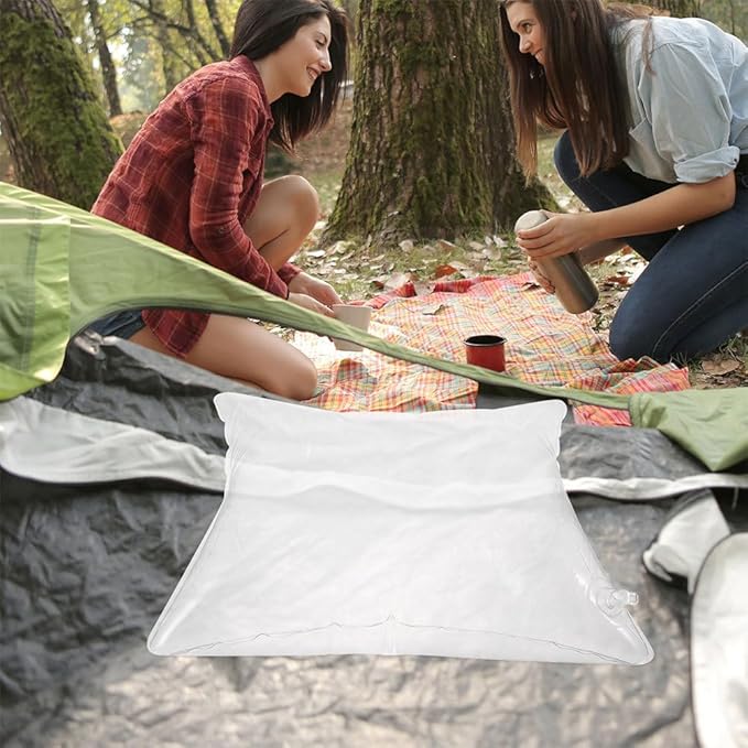 Transparent Pillow Bed Pillows Inflatable Couch Sofa Clear Water Resistant Inset Inflatable Throw Cushion Large Packing Filler Inflatable Cushion Outdoor Cushions Insert