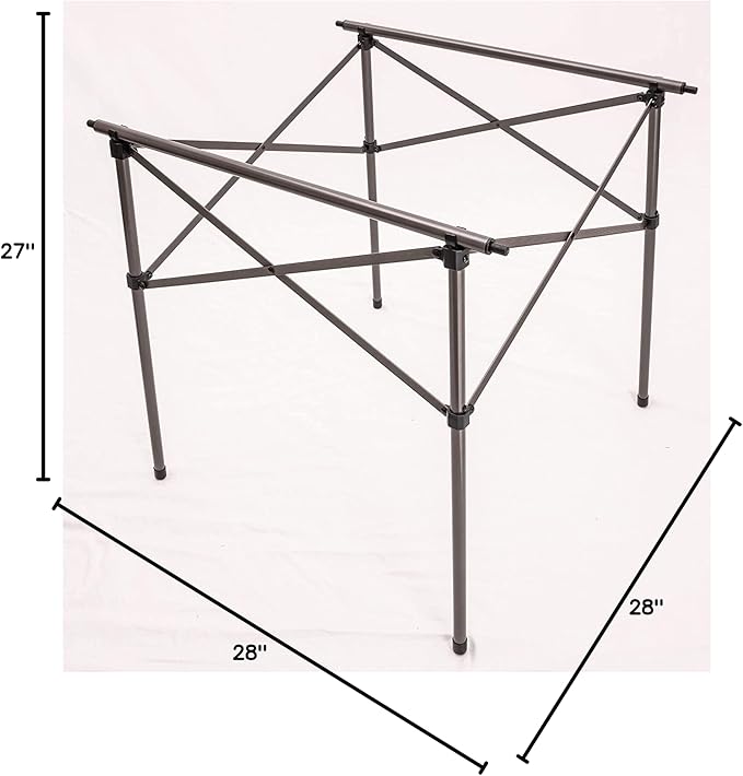 ALPS Mountaineering Aluminum Roll-Top Camp Table with Fast Setup and Compact Storage