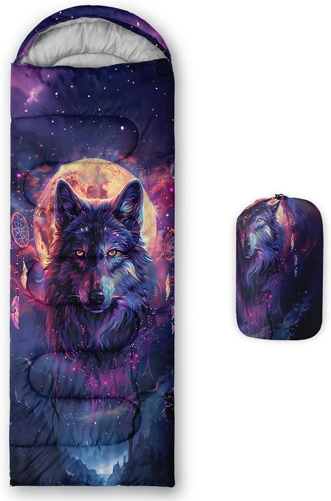 AILONEN Pink Lovely Rabbit Sleeping Bag for Girls Kids Adults,Warm and Cool Weather,Lightweight,Waterproof Backpacking,Cartoon Flowers Printed Bunny Sleeping Bag for Camping