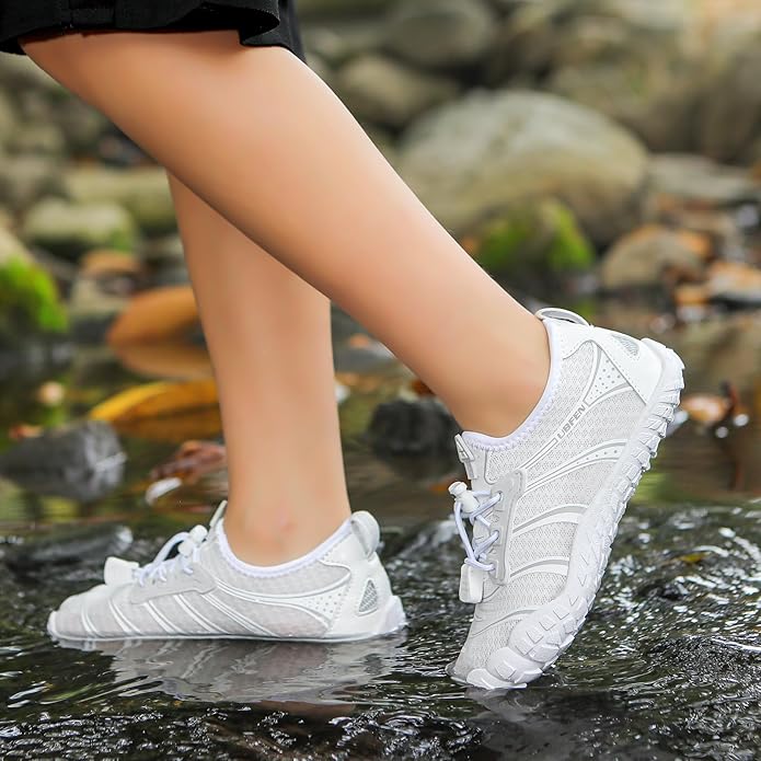 UBFEN Water Shoes for Kids Boys Girls Aqua Socks Barefoot Beach Sports Swim Pool Quick Dry Lightweight Toddler Little Big Kid