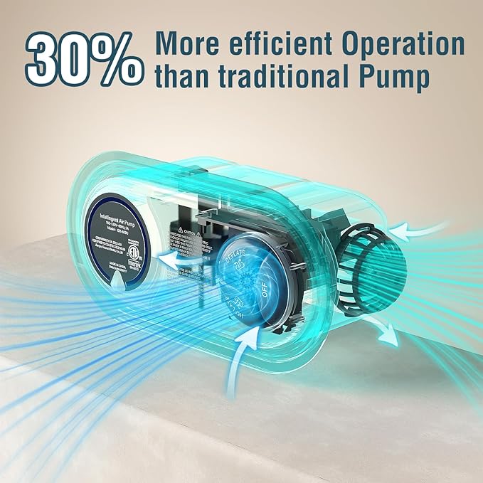 Twin Air Mattress Twin with Built in Pump 13" Double Height Inflatable Mattress with Soft Flocked Top & Carry Bag Adjustable Blow Up Mattress Portable Air Bed for Guest Indoor Travel-Black