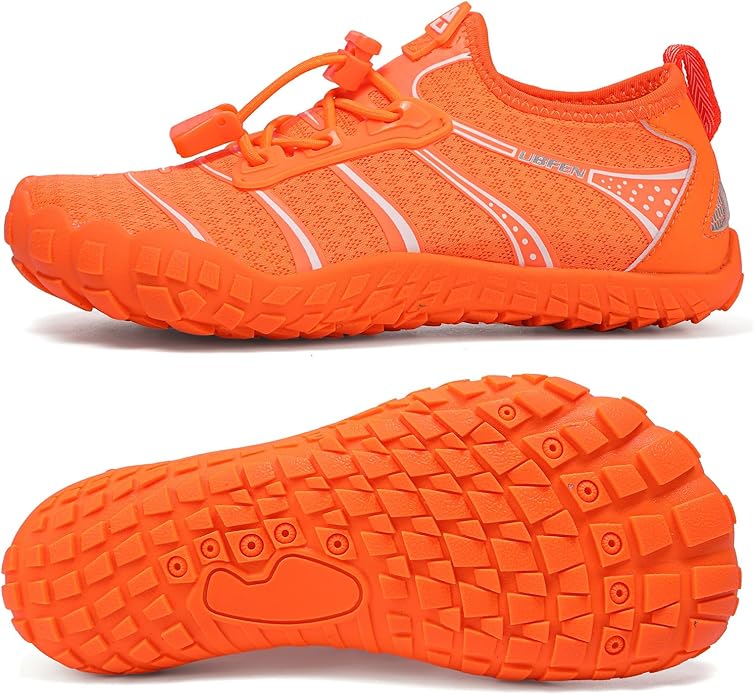 UBFEN Water Shoes for Kids Boys Girls Aqua Socks Barefoot Beach Sports Swim Pool Quick Dry Lightweight Toddler Little Big Kid