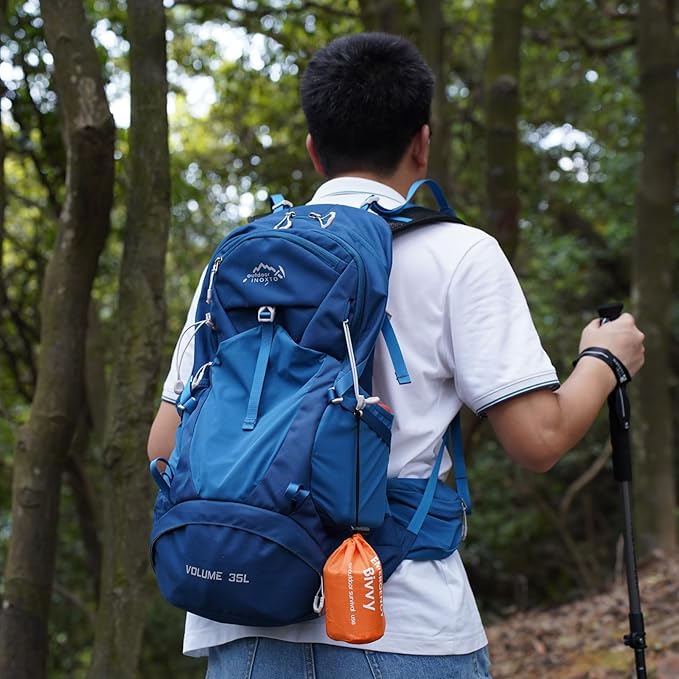 Emergency Sleeping Bag,Bivvy Bag,Survival Sleeping Bag,Camping Bivy Sacks,Emergency Blankets,Survival Sleeping Bag with Survival Bracelet for Camping and Outdoor Hiking, Orange