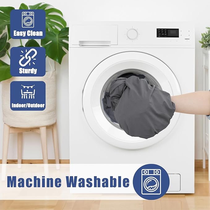 Spandex Picnic Table Cloth 2 Pack, Elastic Fitted Tablecloths for 5 Foot Rectangle Tables, Stretch Washable Patio Table Cover for Outdoor, Camping, Banquet and Parties (Grey, 30"x60")