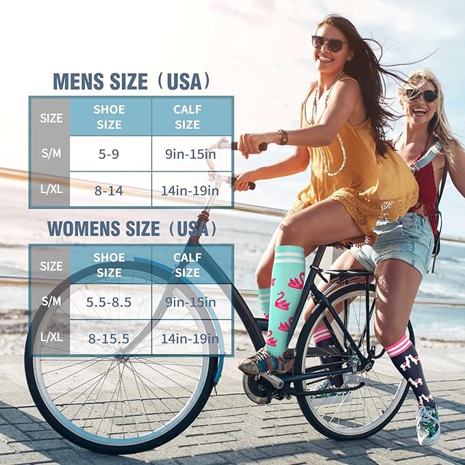 6 Pack Copper Compression Socks for Women and Men Circulation-Best Support for Medical, Running,Nursing,Athletic