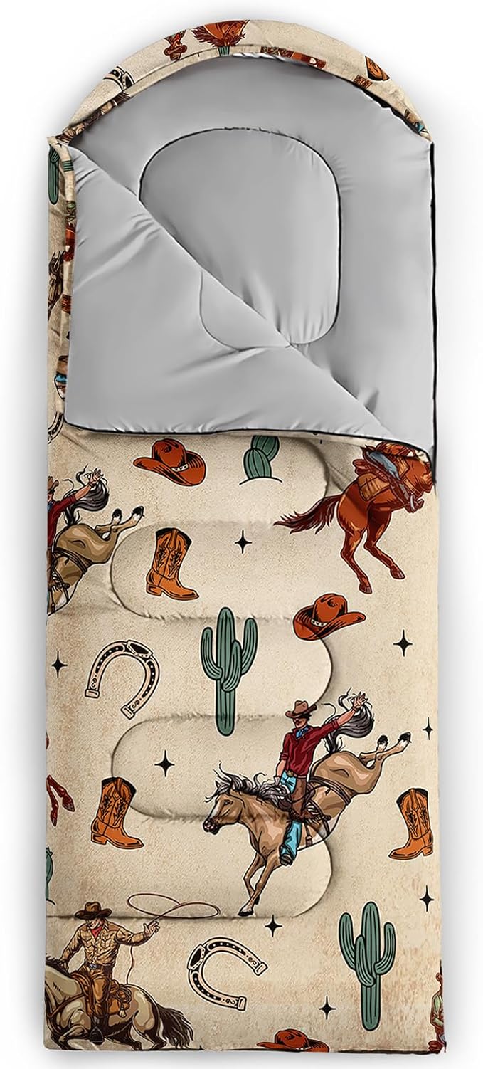 Camping Sleeping Bags Warm & Cool Weather Waterproof Backpacking Sleeping Bag All Seasons Camping, for Adult Kids Boy Girls Camping Gear Equipment, Traveling