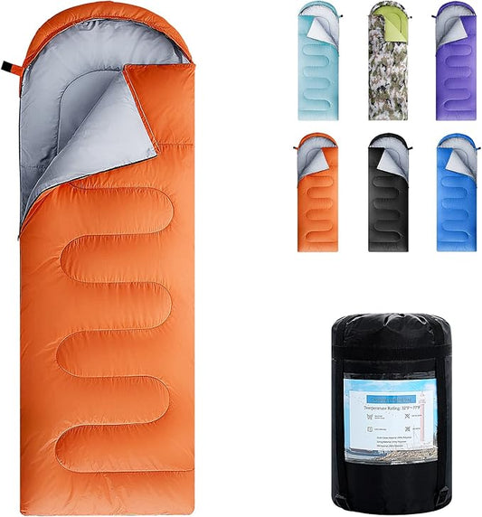 Sleeping Bags for Adults,Kids & Girls-Warm & Cold Weather Lightweight Waterproof Sleeping Bag Backpack with Compact Bag,Great for 3-4 Seasons Hiking,Camping and Outdoor