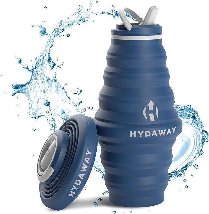 HYDAWAY 25oz Collapsible Water Bottle - BPA-Free, Leakproof, Lightweight, and Space-Saving - Perfect for Hiking, Travel, and All-Day Hydration