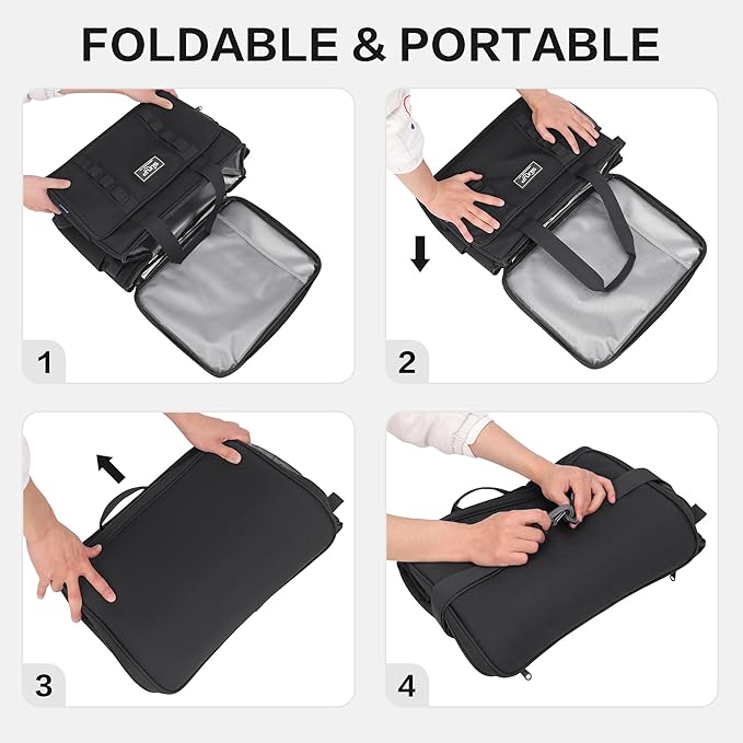 SUNUP 48 Cans Soft Sided Insulated Cooler Bag, Collapsible Large Ice Chest, Portable Leak-Proof Cooler for Travel, Camping, Beach, Grocery