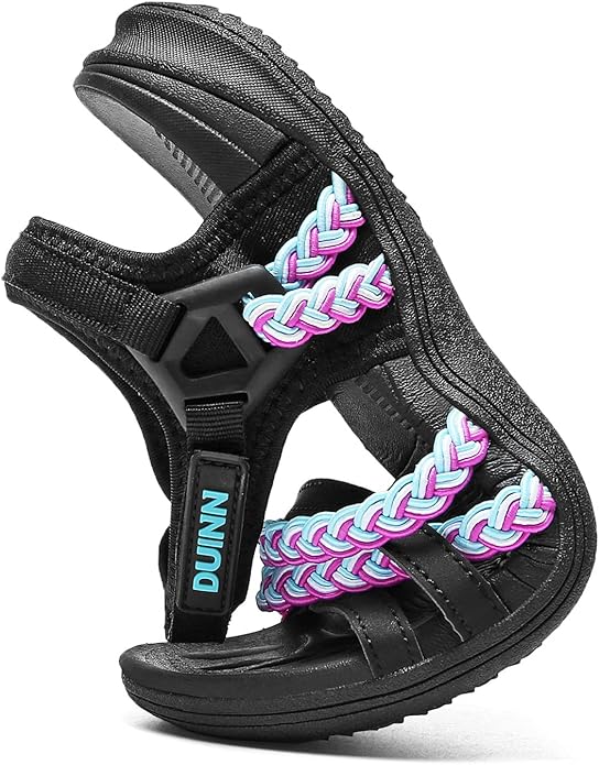 UBFEN Womens Hiking Comfort Sport Sandals Beach Vacation Camping Casual Sport Sandals with Adjustable Straps and Arch Support