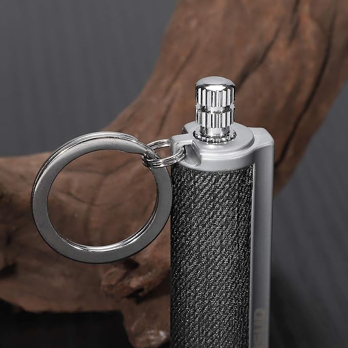 YUSUD 2 Pack Permanent Match Infinity Lighter with Multitool Keychain, Reusable Waterproof Match Strike Anywhere, Forever Flint Fire Starter for Outdoor Survival Tool for Men