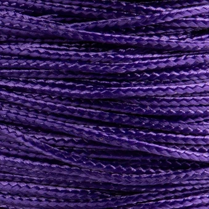 Paracord Planet Micro Paracord – Thin Braided Cord for Crafting, Fishing, and DIY Projects in 125 ft Spools – Acid Purple