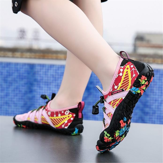 UBFEN Water Shoes for Kids Boys Girls Aqua Socks Barefoot Beach Sports Swim Pool Quick Dry Lightweight Toddler Little Big Kid