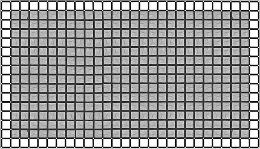 Heavy Duty 126" x 222" Truck Bed Cargo Net with Adjustable Cam Buckles & S-Hooks & Cross Strap,10.5' x 18.5' Cargo Net with 1500LBS Capacity for Pickup Truck Bed Trailer SUV Jeeps