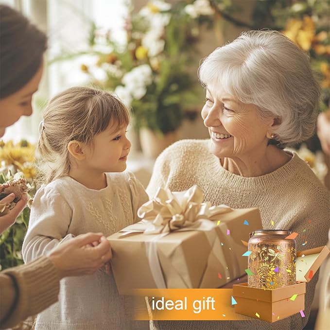 Sunflower Solar Lantern, Birthday Gifts for Women, Outdoor Waterproof LED Decorative Garden Lights for Lawn, Landscape, Patio, Porch Hanging Solar Lights for Ladies, Mom, Grandma