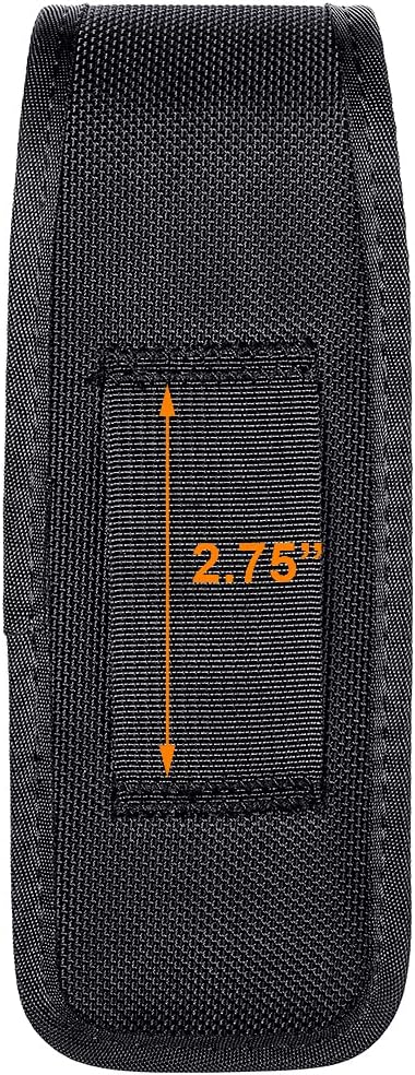 TAFTACFR Molded OC/Mace Spray Pouch, Top Flap Pepper Spray Holster OC/Mace Pepper Spray Black Pouch Hidden Snap(Small for MK3 and Large for MK4)