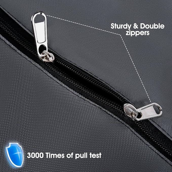 6 Pack Moving Bags Heavy Duty Extra Large 90L, College Packing Bags for Moving Clothes, Moving Supplies & Boxes with Zippers and Handles, Storage Bags Moving Totes Camping Essentials (Grey)