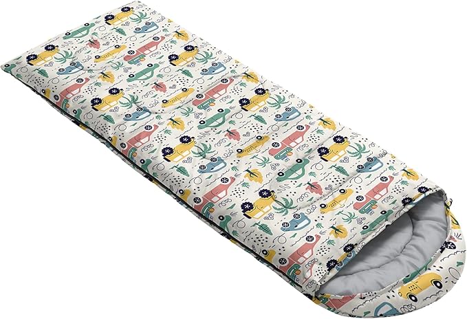 AILONEN Blue Glowing Basketball Sleeping Bag for Kids Boys,Warm and Cool Weather,Lightweight,Waterproof Backpacking,City Theme Ball Sports Sleeping Bag for Camping