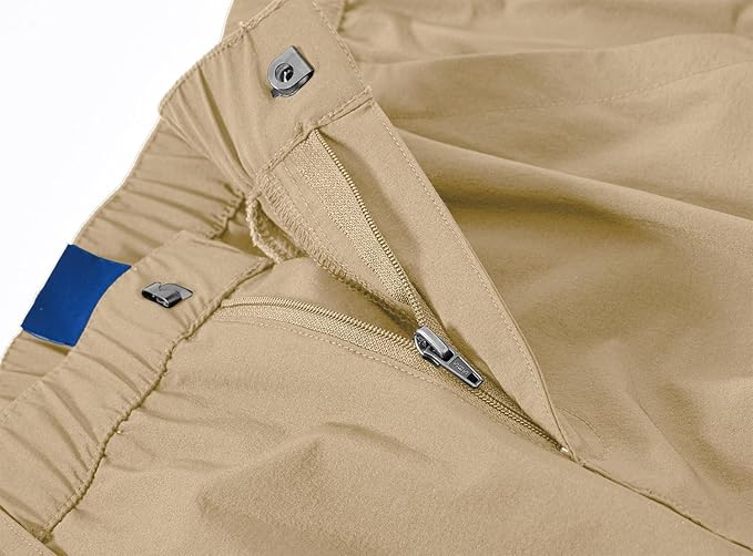 YSENTO Women's Hiking Pants Lightweight Stretch Quick Drying UPF 50 Camping Travel Work Cargo Pants 6 Pockets