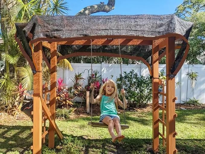 QLOFEI 20'x30' Shade Cloth - for Plants Greenhouse, 70% Sunblock Shade Sails -for Outdoor Garden Pergola Patio Lawn Sun Shade Cloths for Kennel Chicken Coop Easier to Hang Plant Shade Net Cover