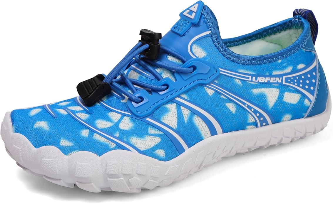 UBFEN Water Shoes for Kids Boys Girls Aqua Socks Barefoot Beach Sports Swim Pool Quick Dry Lightweight Toddler Little Big Kid
